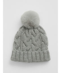 ケーブルニット ポンポンビーニー (幼児)