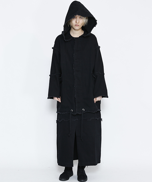 IKUMI（イクミ）の「【IKUMI】DENIM FOOD JACKET（デニムジャケット・レディース・ホワイト/ブラック・FREE）」の10枚目の写真