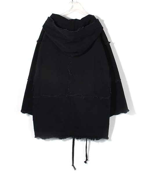 IKUMI（イクミ）の「【IKUMI】DENIM FOOD JACKET（デニムジャケット・レディース・ホワイト/ブラック・FREE）」の9枚目の写真