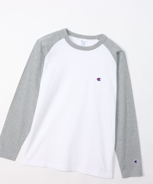 Champion(チャンピオン)の「【Champion/チャンピオン】メンズ ベーシック ラグランロングスリーブTシャツ(Tシャツ/カットソー・メンズ・グレー/ブラック/モカ/ネイビー/ダークグリーン系/チョコ・SMALL/X-LARGE/MEDIUM/LARGE)」の16枚目の写真