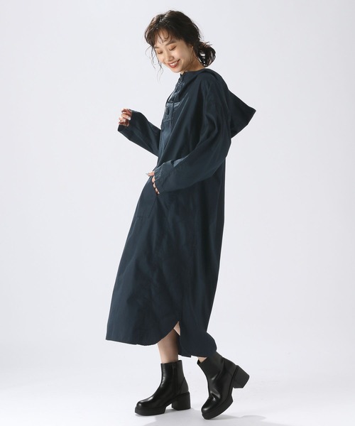 「ANDRESD」 コンビワンピース L カーキ ANDRESD」 コンビワンピース L カーキ 全方位 好印象】シャツ