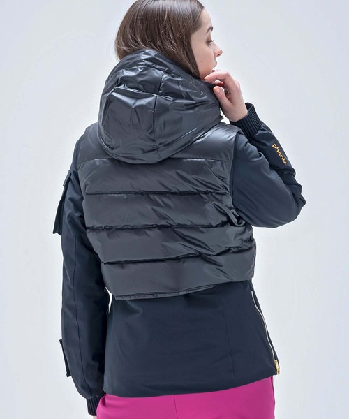 phenix(フェニックス)の「phenix(フェニックス)Super Space-Time 3way Jacket/GRACE レディース/スキー/スキーウェア/ジャケット(その他アウター・レディース・ホワイト/ピンク系その他/ブラック・M/L)」の11枚目の写真