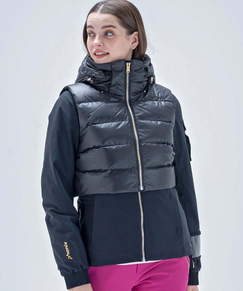 phenix(フェニックス)の「phenix(フェニックス)Super Space-Time 3way Jacket/GRACE レディース/スキー/スキーウェア/ジャケット(その他アウター・レディース・ホワイト/ピンク系その他/ブラック・M/L)」の13枚目の写真
