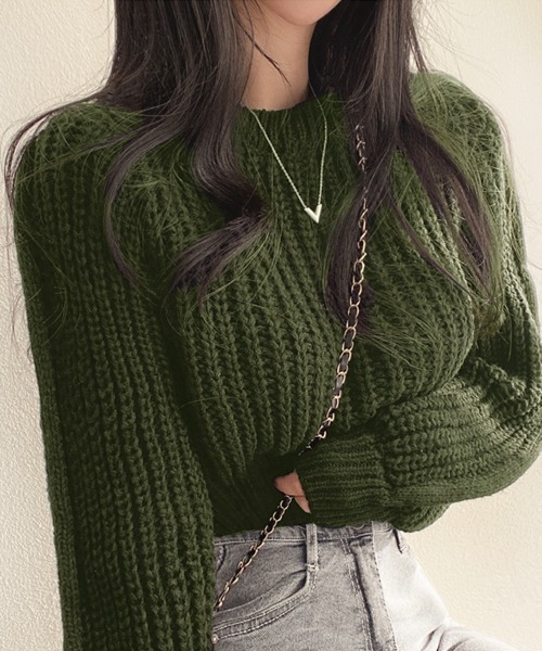 JADED LONDON ニット セーター クロップド タイト 短丈 トップス GYDA ニット セーター LITERALLYボーダーショートニットトップス