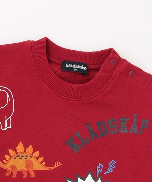 kladskap（クレードスコープ）の「恐竜アップリケトレーナー（スウェット・キッズ・ネイビー/レッド・110cm/120cm/130cm/90cm/100cm）」の9枚目の写真