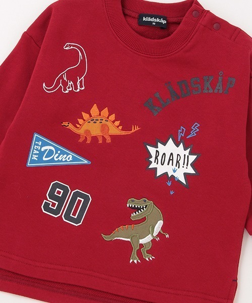 kladskap（クレードスコープ）の「恐竜アップリケトレーナー（スウェット・キッズ・ネイビー/レッド・110cm/120cm/130cm/90cm/100cm）」の10枚目の写真