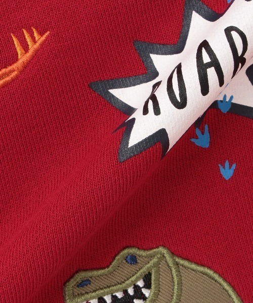 kladskap（クレードスコープ）の「恐竜アップリケトレーナー（スウェット・キッズ・ネイビー/レッド・110cm/120cm/130cm/90cm/100cm）」の11枚目の写真