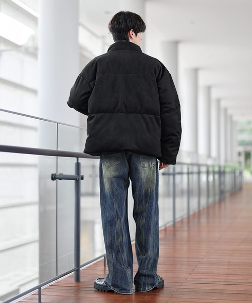 セール】ハイネック中綿ショートジャケット(600フィルパワー)（ダウン