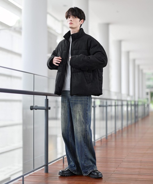 ハイネック中綿ショートジャケット(600フィルパワー)（ダウン