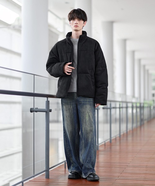 ハイネック中綿ショートジャケット(600フィルパワー)（ダウン