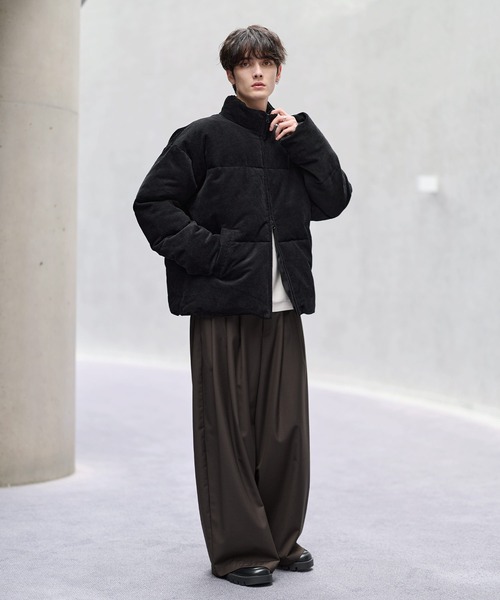 ハイネック中綿ショートジャケット(600フィルパワー)（ダウン