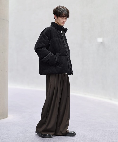 ハイネック中綿ショートジャケット(600フィルパワー)（ダウン