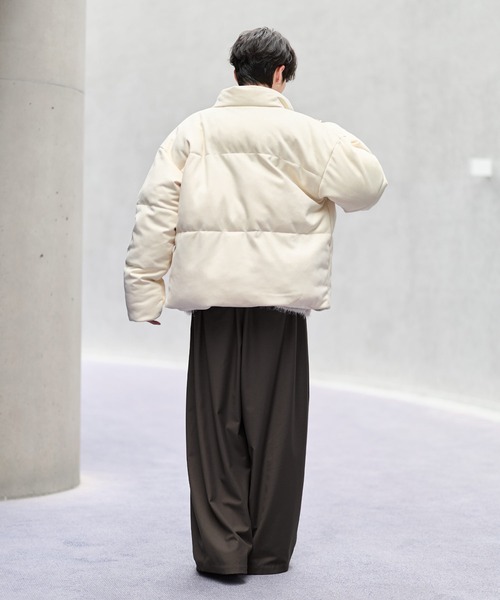 ハイネック中綿ショートジャケット(600フィルパワー)（ダウン