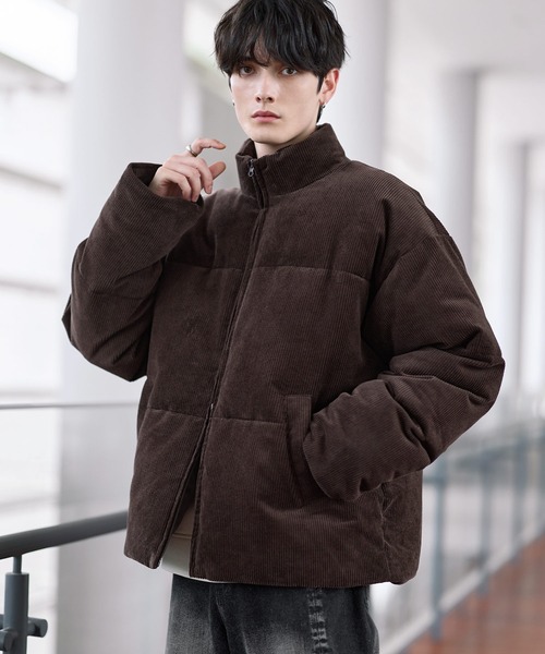 ハイネック中綿ショートジャケット(600フィルパワー)（ダウン