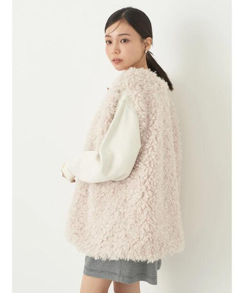 earth music&ecology（アースミュージックアンドエコロジー）の「ファーベスト（ベスト・レディース・ライトグレー/ライトベージュ・FREE）」の10枚目の写真