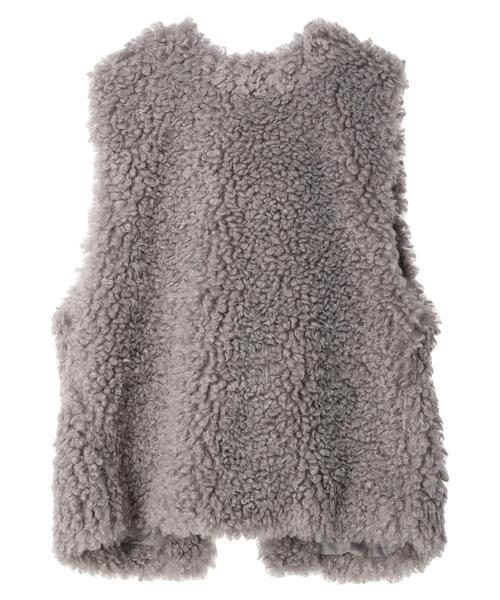 earth music&ecology（アースミュージックアンドエコロジー）の「ファーベスト（ベスト・レディース・ライトグレー/ライトベージュ・FREE）」の21枚目の写真