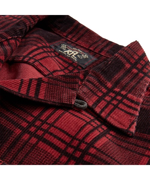 RRL（ダブル アール エル）の「プラッドプリント コーデュロイ キャンプ シャツ（シャツ/ブラウス・メンズ・レッド・L/XS/XL/S/M）」の12枚目の写真