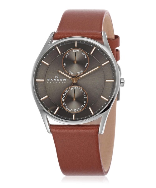 SKAGEN(スカーゲン)の「スカーゲン 腕時計 メンズ アナログ レザー SKW6086(アナログ腕時計・メンズ・ブラウン・FREE)」の2枚目の写真