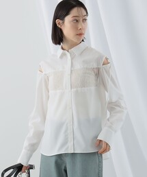 Ray BEAMS | Ray BEAMS / ヨーク レース シャツ(シャツ/ブラウス)