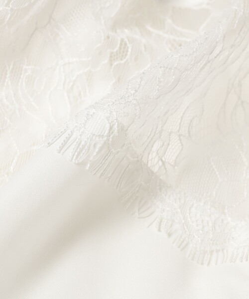 Ray BEAMS（レイビームス）の「Ray BEAMS / ヨーク レース シャツ（シャツ/ブラウス・レディース・ホワイト/ライトグレー・ONE SIZE）」の7枚目の写真