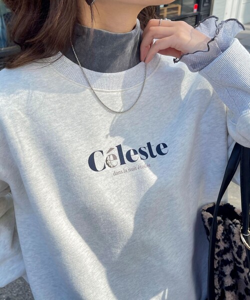 fredy emue（フレディエミュ）の「パールロゴ起毛スウェット（スウェット・レディース・アイボリー/グレー/ダークネイビー・38）」の21枚目の写真