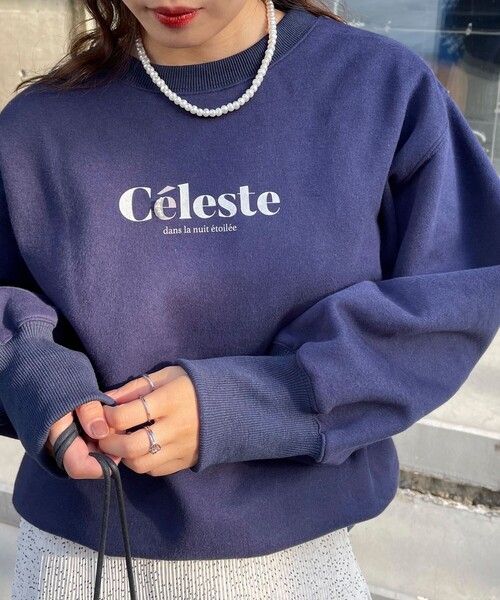 fredy emue（フレディエミュ）の「パールロゴ起毛スウェット（スウェット・レディース・アイボリー/グレー/ダークネイビー・38）」の11枚目の写真