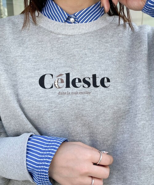 fredy emue（フレディエミュ）の「パールロゴ起毛スウェット（スウェット・レディース・アイボリー/グレー/ダークネイビー・38）」の18枚目の写真