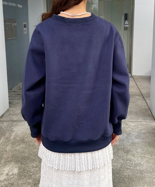 fredy emue（フレディエミュ）の「パールロゴ起毛スウェット（スウェット・レディース・アイボリー/グレー/ダークネイビー・38）」の19枚目の写真