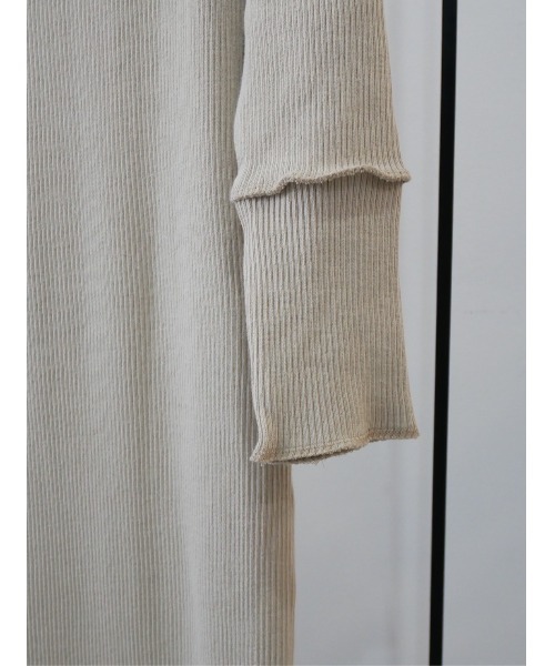 TRUNC（トランクエイティーエイト）の「2WAY Self Cut High Neck Dress（ワンピース・レディース・ブラック/アイボリー/ブラウン・FREE）」の10枚目の写真