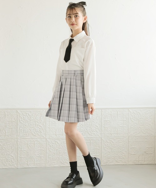 チェックプリーツスカート(130cm～160cm)（スカート）｜Amourire