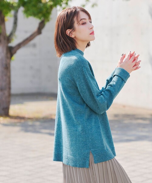 セール】【洗える】重ね着風ニットトップス（ニット/セーター