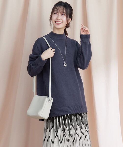 セール】【洗える】重ね着風ニットトップス（ニット/セーター