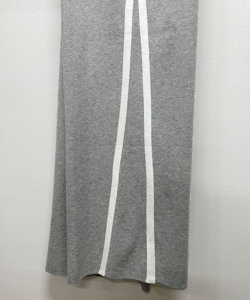 Futier land（フューティアランド）の「ニットスプリッドラインパンツ（その他パンツ・レディース・グレー/ブラック/アイボリー・FREE）」の16枚目の写真