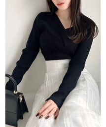 RESEXXY | アシンメトリーリブニット(ニット/セーター)