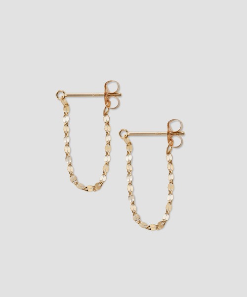 PAS TIERRA（パティエラ）の「【Ray】K10ペタルチェーンピアス（ピアス