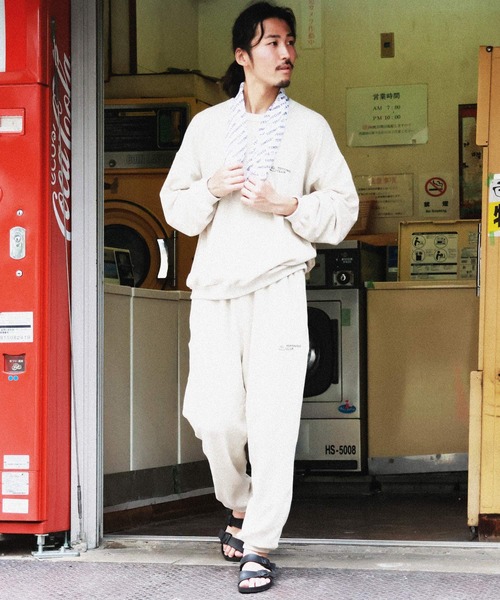 KRIFF MAYER（クリフメイヤー）の「TOTONOU CLUBサウナセットアップ（ルームウェア/パジャマ・メンズ・オートミール/グレー/ネイビー/チャコール・X-LARGE/MEDIUM/LARGE）」の7枚目の写真