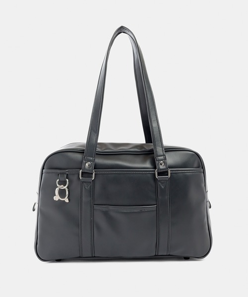 Honeys（ハニーズ）の「合皮スクールトートバッグ　スクバ（トートバッグ・レディース・ブラック/ダークブラウン・FREE）」の19枚目の写真