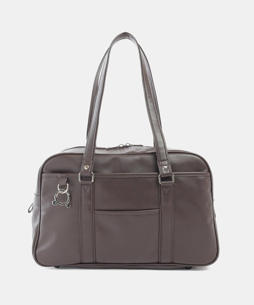 Honeys（ハニーズ）の「合皮スクールトートバッグ　スクバ（トートバッグ・レディース・ブラック/ダークブラウン・FREE）」の22枚目の写真