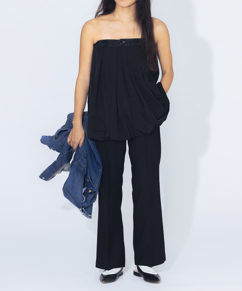 Bonum（ボナム）の「ナイロンタフタバルーントップ（シャツ/ブラウス・レディース・ブラック・FREE）」の4枚目の写真