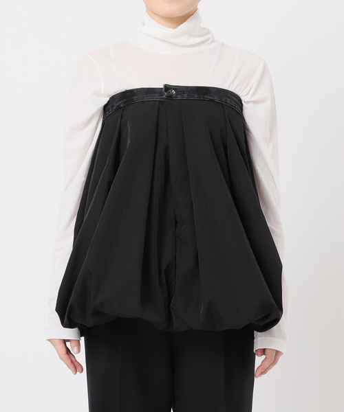 Bonum（ボナム）の「ナイロンタフタバルーントップ（シャツ/ブラウス・レディース・ブラック・FREE）」の7枚目の写真