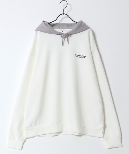 Red Cap Girl（レッドキャプガール）の「Red Cap Girl Cardboard Knit Sweat Hoodie/レッドキャップガール ダンボールニット バックプリント プルパーカー スウェット（パーカー・メンズ・ブラック/グレー/ブルー/ホワイト/グレー系その他/ブラック系その他/ブルー系その他/ホワイト系その他・M/L）」の18枚目の写真