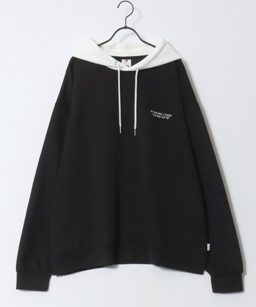 Red Cap Girl（レッドキャプガール）の「Red Cap Girl Cardboard Knit Sweat Hoodie/レッドキャップガール ダンボールニット バックプリント プルパーカー スウェット（パーカー・メンズ・ブラック/グレー/ブルー/ホワイト/グレー系その他/ブラック系その他/ブルー系その他/ホワイト系その他・M/L）」の20枚目の写真