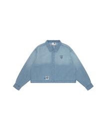 Aape by a bathing ape デニム　シャツ　半袖 エイプ A BATHING APE(アベイシングエイプ) シャツ(メンズ) - 海外通販