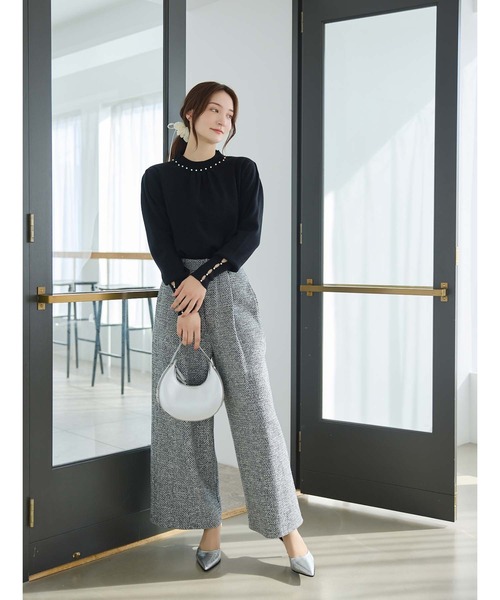 パールデザインニットプルオーバー（ニット/セーター）｜fifth（フィフス）