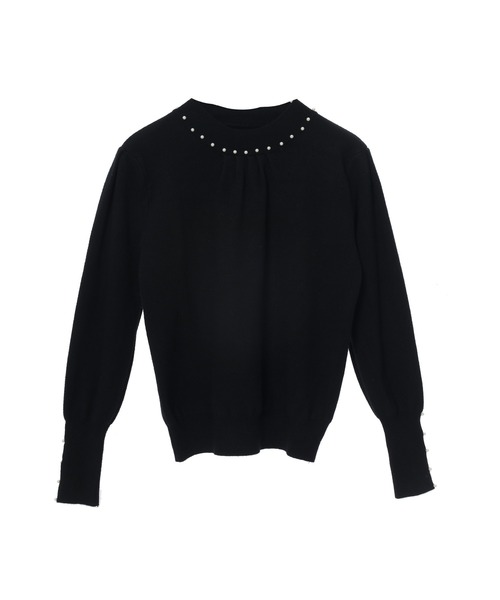 パールデザインニットプルオーバー（ニット/セーター）｜fifth（フィフス）