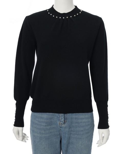 パールデザインニットプルオーバー（ニット/セーター）｜fifth（フィフス）