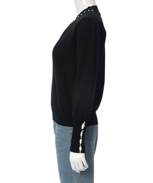 パールデザインニットプルオーバー（ニット/セーター）｜fifth（フィフス）