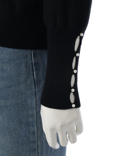 パールデザインニットプルオーバー（ニット/セーター）｜fifth（フィフス）