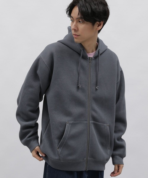 LAKOLE（ラコレ）の「ピグメントダンボールパーカー / 991913（パーカー・メンズ・グリーン/チャコール/イエロー/グレー・LARGE/MEDIUM）」の11枚目の写真