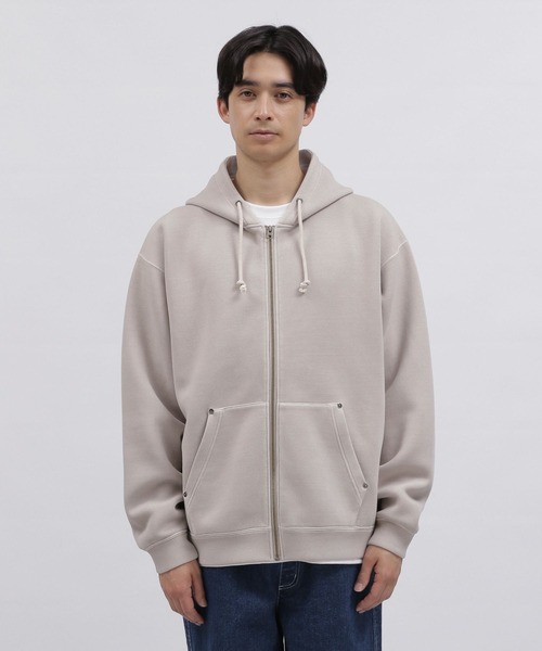 LAKOLE（ラコレ）の「ピグメントダンボールパーカー / 991913（パーカー・メンズ・グリーン/チャコール/イエロー/グレー・LARGE/MEDIUM）」の16枚目の写真